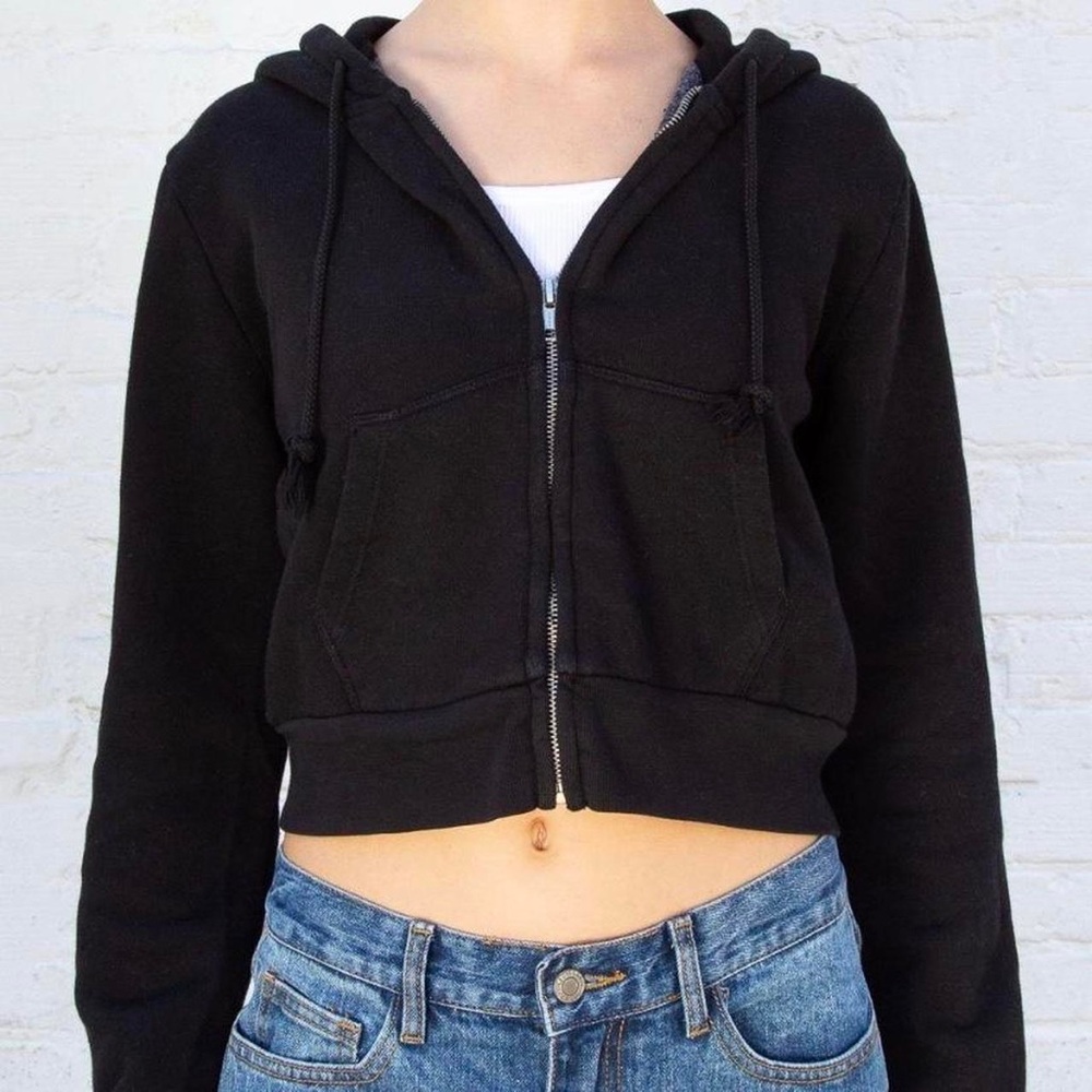 Brandy Melville Black Crystal Hoodie